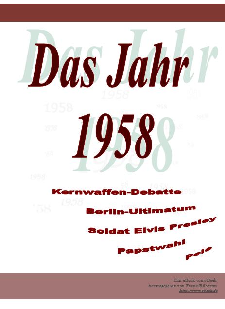 eBook zum Jahr 1958